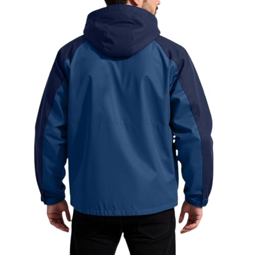 RTTUIOP Mens Lightweight Jackets Mens Zip Up Hoodie Fall Sweatshirts Classic Long Sleeve Windbreaker Solid Loose Zip Hoody2