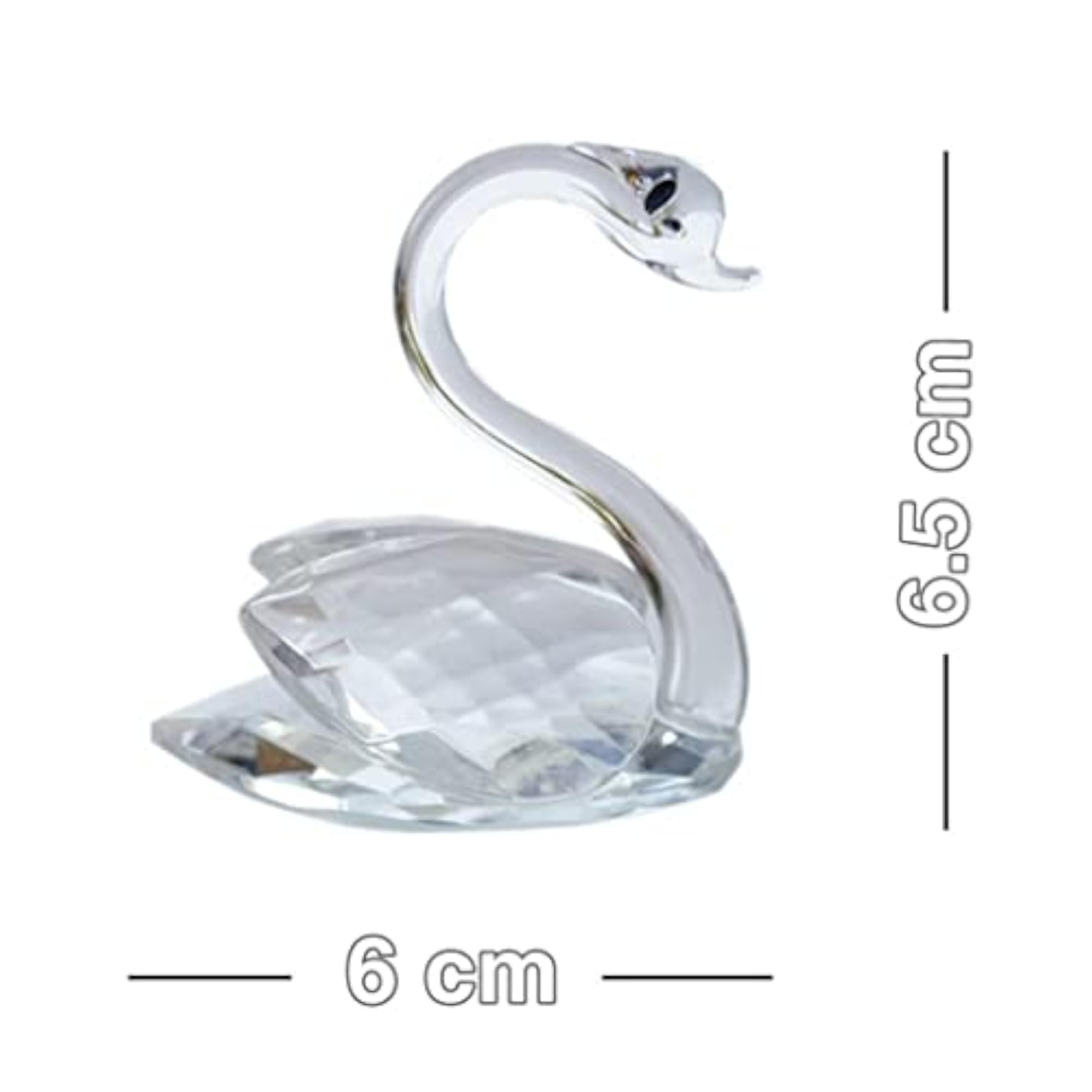 Clear Crystal Rhinestone Swan Wedding Favor