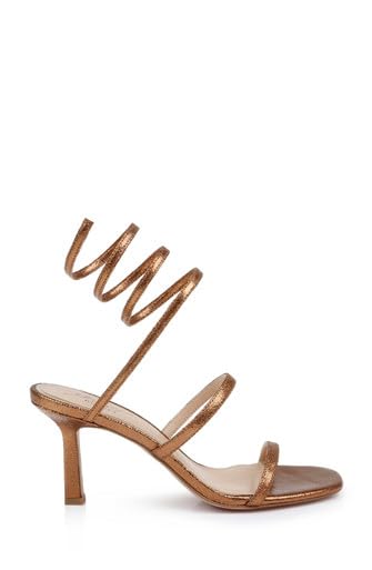 Jewel Badgley Mischka Reina Metallic Wrapped Ankle Stiletto Heel3