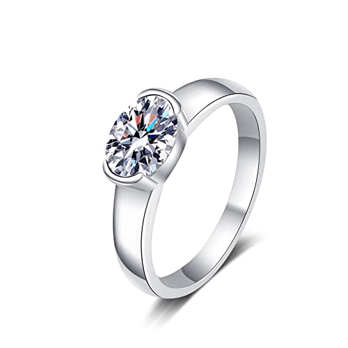 Bague moissanite en argent 925 éclat d'exception et design d'un bijou de luxe
