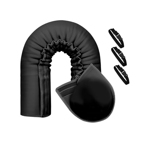 aislante para manguera de aire acondicionado, con 3 correas de hebilla ajustables, suministros para el hogar y el jardín para ventana, invierno, pared, casa, apartamento,