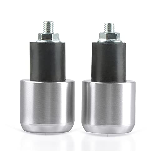 Poignées de guidon moto anti-vibration avec bouchon et prise d'argent pour Kawasaki ZX12R