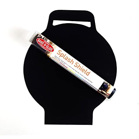 Bake-O-Glide Range Cooker Splash Shield, Woven Glass Fabric Coated in 100% PTFE, Black, 43.7 x 5.2 x 5.2 cm Cover