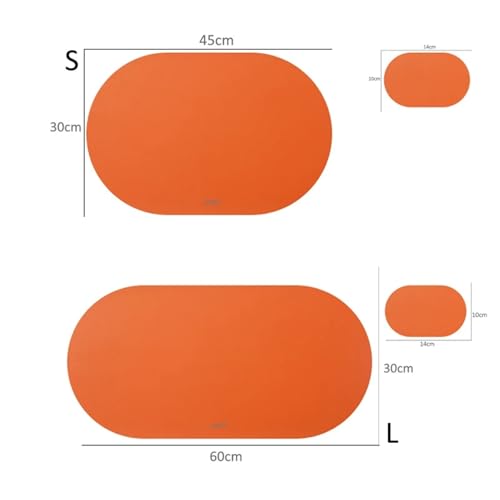 Sets de table en similicuir bleu ciel S x2 pour protéger et décorer la table - 4