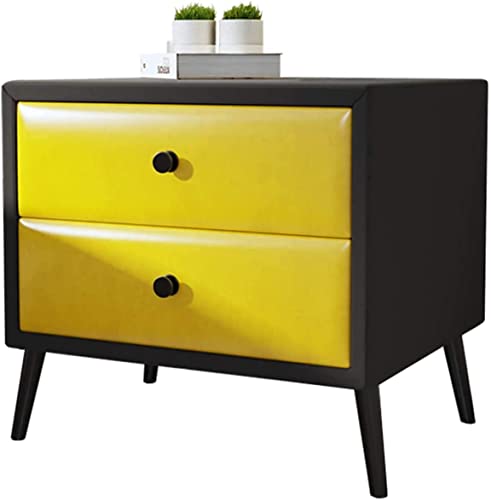 Table de nuit en cuir pour ranger vos livres de chambre avec style