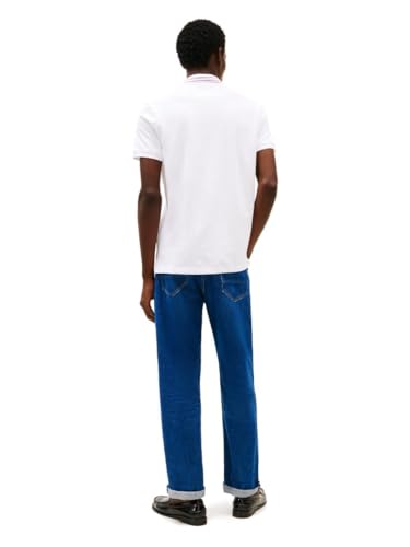 Tommy Hilfiger Men's Short Sleeve Polo Shirts in Regular Fit with Designs, Available in Big and Tall4