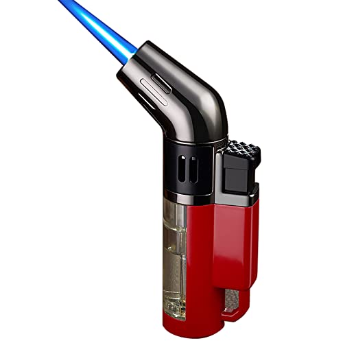 Briquet à gaz jet flamme ultra puissant avec technologie butane rechargeable