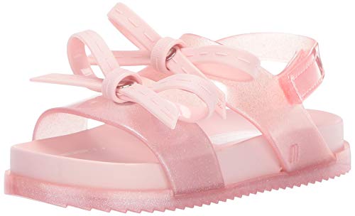 mini melissa Girls' Mini Cosmic Sandal + Jason WU Slipper, Pink, 9 Medium US Toddler
