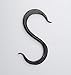 Price comparison product image Castelion Small Black Wrought Iron S Hook 9cm/3½" - for Kitchen Utensils, saucepans, Tools in The House, shed, Greenhouse or Garage