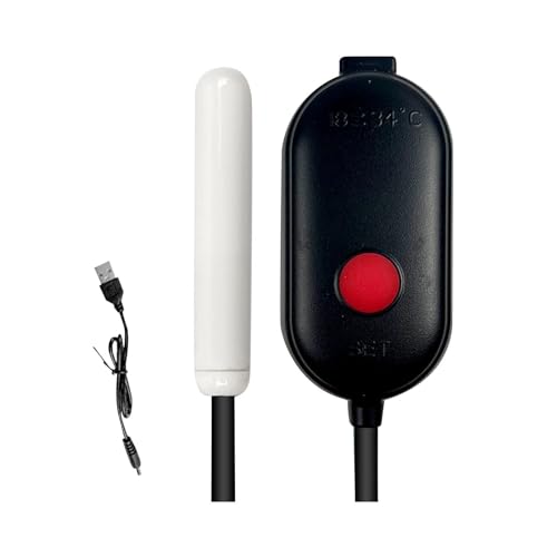 kowaku Riscaldatore per Acquario di Piccole Dimensioni, Asta Riscaldante in Ceramica USB, Controllo della Temperatura Regolabile