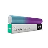 Cricut Cold-Activated, Color-Changing Vinyl – Turquoise/Purple, 2ft Roll of Permanent Vinyl (12'x24')