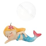 MERRYHAPY シックな人魚のフィギュア 水族館用フローティングオーナメント ミニチュア水槽装飾 愛らしさ 水族館の人魚