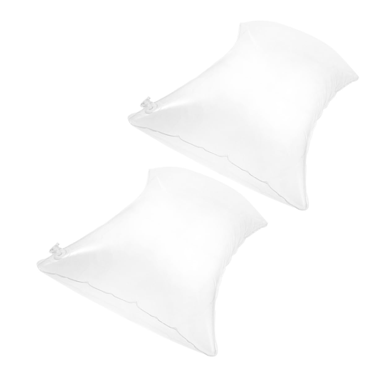 Cabilock 8piezas Almohadas Inflables Transparentes para Viajes Almohadas Ligeras De Aire Cojines De Camping Soporte Cervical Portátil y Práctico