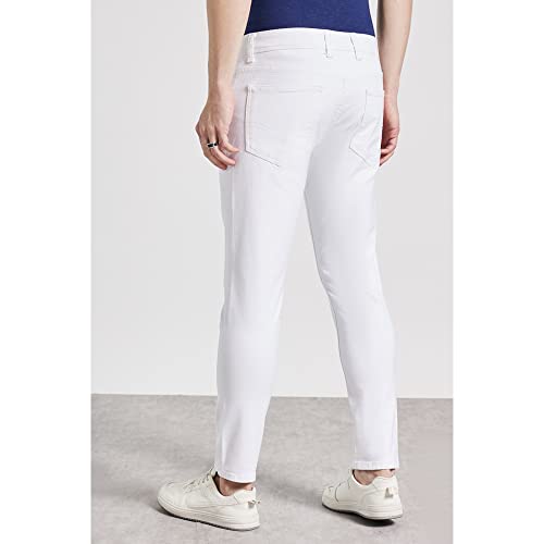 Image of Life by Shoppers Stop Mid Wash Cotton Blend Karrot Fit Men's Jeans