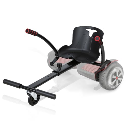 Lospitch Hoverboard mit Sitz Hoverboard Sitz,Sitzscooter für 6,5-10 Zoll 2 Wheel Balancing,Längenverstellbar Kompatibel Sitz für Erwachsene und Kinder Sitz für Hoverboard Kart