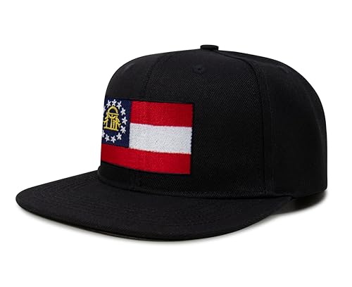 Image of International Tie State Hat for Men and Women, Adjustable Snapback Trucker Baseball Cap with Embroidered Patch