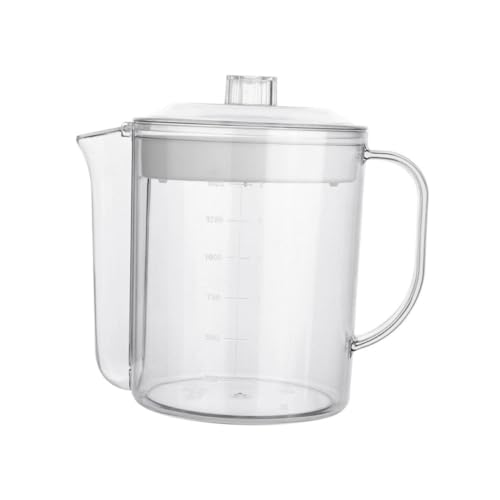 PATKAW 創意キッチン用グリースセパレーター計量カップ 油脂離フィルター付き 電子レンジ対応 冷蔵保存可能 家用調理ツール