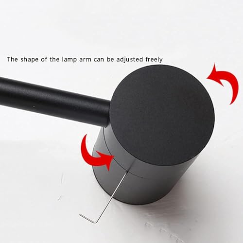 Lampe murale LED noire géométrique pour éclairage de vanité moderne - 7