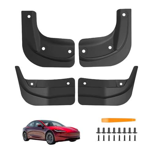 Garde-boue Tesla Model 3 Highland anti-éclaboussures kit complet protection carrosserie auto