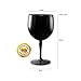 RB Copas Balon Gin Cóctel Negro Plástico Premium Irrompible Reutilizable 40cl, Set...