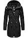 Produktbild Ragwear Damen Wintermantel Warmer Parka lang mit Kapuze YM-Canny Black22 Gr. L