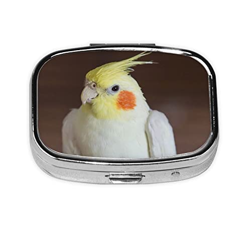 インコ ピルケース 薬ケース 2段分割 長方形 ケース 薬入れ 錠剤ケース 習慣薬箱 サプリメントケース サプリケース 軽量 耐久性 飲み忘れ防止 携帯型 コンパクト