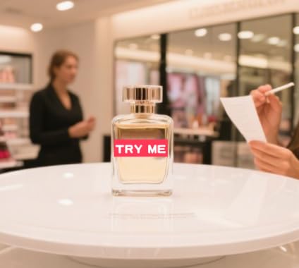 Top label Try Me Stickers,Tester Sample Label for Cosmetics,Pink Sample Stickers,1.25x0.5 Inch,500 Pcs Per Pack