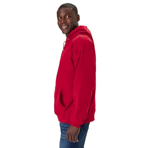 Hanes Men's Ultimate Cotton Heavyweight Pullover Hoodie Sweatshirt, Deep Red, Large3