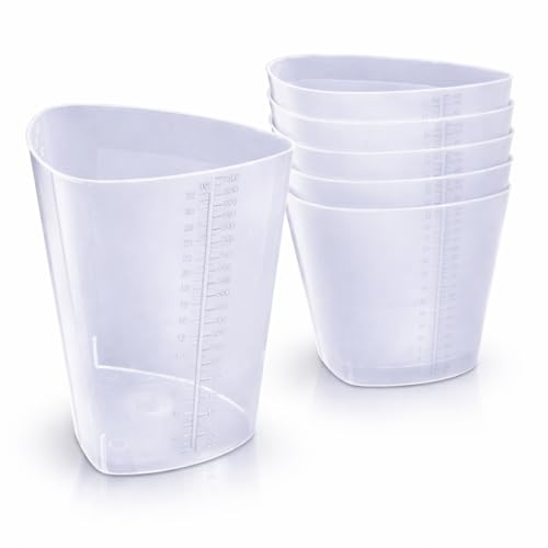 Set de 5 vasos medidores plásticos triangulares 32 oz miniatura 1