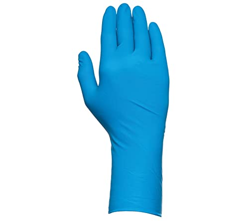 Juba G, emergencia técnica de látex sin polvo extra grueso y extra largo, azul - SIZE: 9