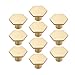 MAQIONGFEN Cabinet 1 0PCS Poignées en Laiton poignées de tiroir aurifère boutonnages hexagonaux pour Armoire de Cuisine Moderne Table de Chambre à Coucher