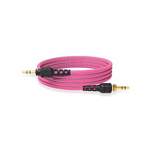 Cable de audio 3.5mm macho a macho 1.2m Rosa miniatura 2
