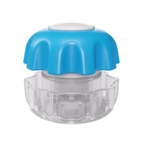 Image of EZY DOSE Crush Pill, Vitamins, Tablets, Crusher and Grinder with Storage Compartment, Kids, Pets, Elderly, Effortlessly Crushes Medications into Fine Powder, Easy-to-Use Design, Blue, BPA Free
