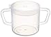Sammons Preston Independence Two-Handled Cup, For Hot or Cold Beverages, Translucent Polypropylene with Two Lids, BPA Free Mug, 8 Ounces