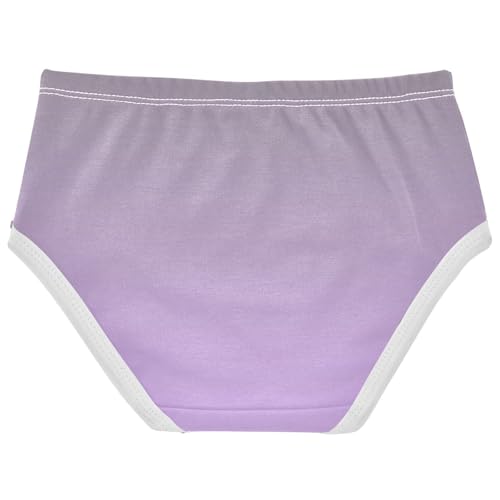 Joisal Taupe Mauve Gradient Ombre Toddlers Underwear Floral 2t Cotton Little Girl Panties Pattern Briefs Underpants2
