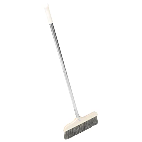 Gogogmee Indoor Outdoor Floor Sweep Broom Extendable Handle for Easy Storage Dust Hair Removal Brush for Kitchen Rv