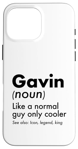 Gavin Like A Normal Guy Only Cooler Legend King �t�@�[�X�g�l�[�� �X�}�z�P�[�X iPhone 16 Pro Max �p
