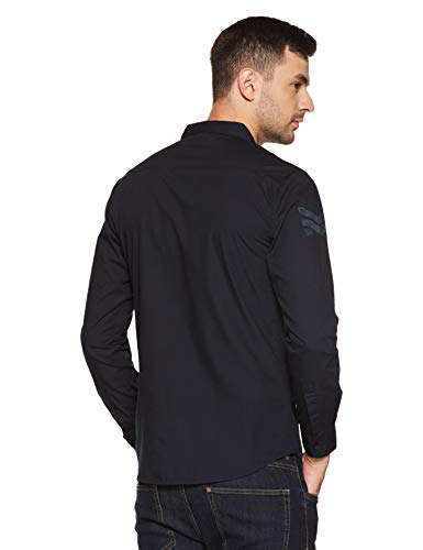 Image of Spykar Men's Solid Slim Fit Shirt