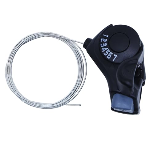 Yinprwi Bike 7 Speed Shifter, Right Thumb Gear Shifters, TX30 Shift Lever,Transmission Bike Gear Shifter AccessoriesOutdoor Mountain Bicycle for Road Bike City Bike Mountain Bike