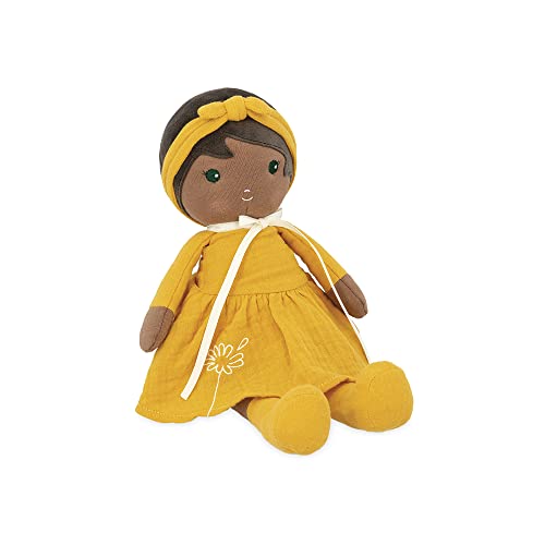 Kaloo, Tendresse, Naomie, My 1st Fabric Doll, 32 cm Fabric Doll, Yellow Dress, Pretty Gift Box and Customisable Ribbon - Image 2