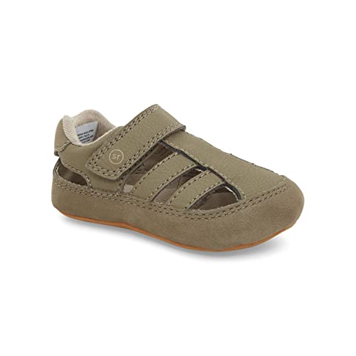 Stride Rite Baby Boys Pw-Ripley Crib Shoe, Greige, 2 Infant