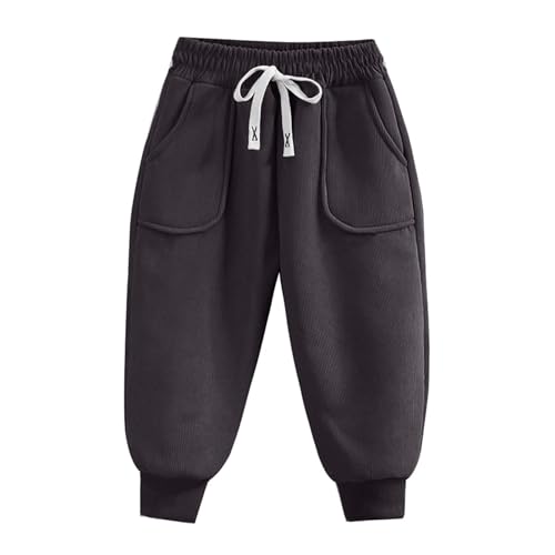 XINYUNZU Thermohose Jungen Gefütterte Jogginghose Freizeithose...