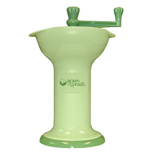 green sprouts Fresh Baby Food Mill – Easily Purees Food for Baby, Separates Seeds & Skins, Compact Size, No Batteries or Electricity Needed, Dishwasher Safe