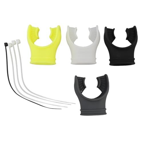 Diving Mouthpieces Silicone Comfortable Universal Interface with Regulator Ties Diving Regulator Mouthpiece for Scuba Diving Accessory Safe Material Soft Elastic Dot Design