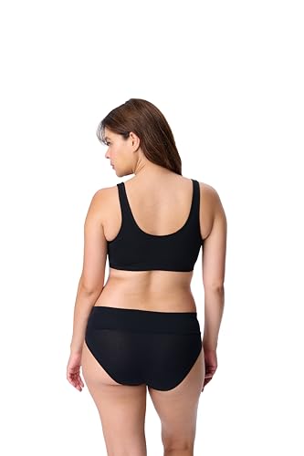 Image of Motherhood Maternity Women's Soft Cotton Spandex Wrap Front Maternity & Nursing Sleep Bralette Bra S-3x