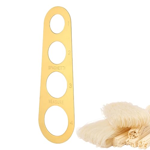 Reglas para medir la pasta - Herramienta para medir la pasta para espaguetis, gadget para el control de porciones de pasta de acero inoxidable, medición de espaguetis, control de po