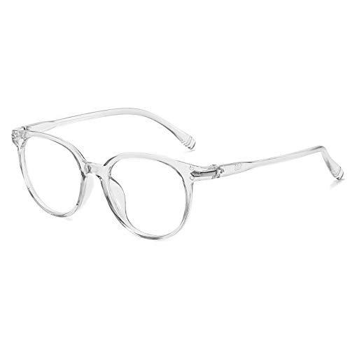 GEMSeven Gafas Transparentes Miopes Mujeres Hombres Gafas Retro De Pc Miopía Redonda Con Grado
