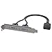 LINKUP Dual USB 3.0 Type-A Female Panel Mount to Motherboard USB 3.0 Internal IDC 20 Pin Header Adapter