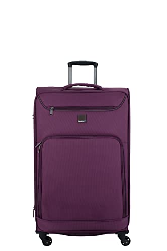 Alpine Suitcase/Luggage/Trolley 78 cm - 8 Wheels Eggplant2
