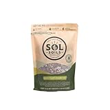 Sol Soils Chunky Houseplant Mix - Fast Draining Soil for Indoor Plants with Coco Coir Chips, Perlite, & Pumice - 1 Quart
